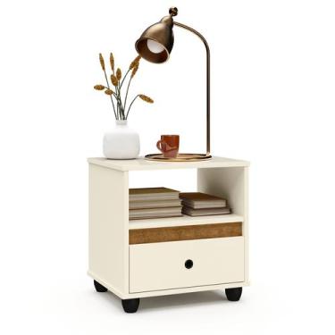 Imagem de Mesa de Cabeceira Mini Cômoda Mesinha Lateral Cama Quarto Nicho Decora