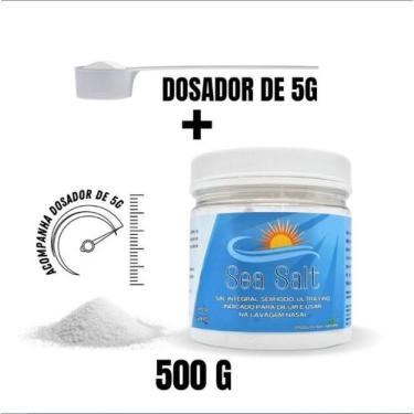 Imagem de Sal Para Lavagem Nasal 500g Sem Iodo Com Colher Dosadora - Ecommerce F