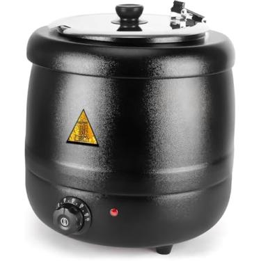 Imagem de Tigela de Sopa Elétrica de Aço Inoxidável, 10L Sopeira Elétrica, de Bebidas com Aquecimento Isoladodispensador de Bebidas Quentes Distribuido, 220V, Aço Inoxidável