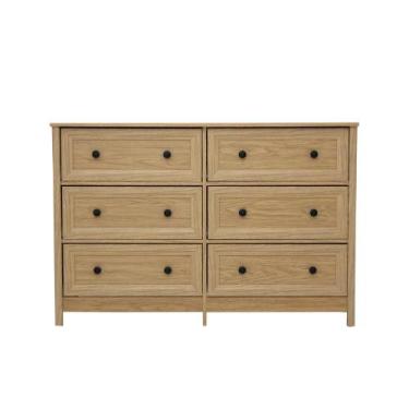 Imagem de Cômoda 6 Gavetas Ditália DM-217 Carvalho Cozy