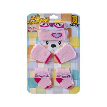 Imagem de Kit Bebe Toca Luva E Meia Conjunto Recem Nascido Saida Maternidade Men