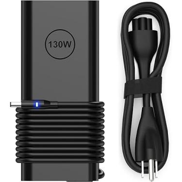 Imagem de 130W AC Adaptador de para computador portátil compatível com Dell XPS 15 7590 9530 9550 9560 9570 Precision 5510 5520 5530 5540 M3800 M2800 P/N 0V363H HA130PM130 DA130PM130 06TTY6 0RN7NW