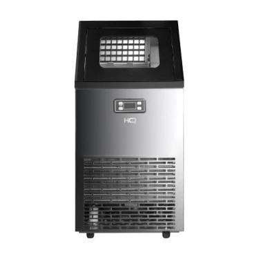Imagem de Máquina de Gelo Profissional HQ 45kg Turbo Ice Preta e Inox HQ-HQMGI45