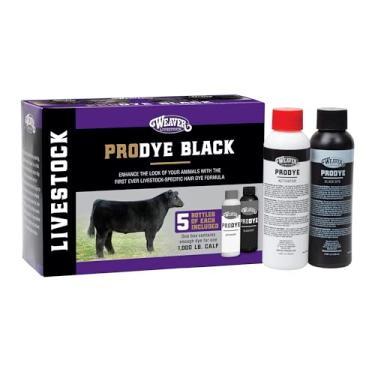 Imagem de Weaver Leather Pecuária Prodye Tintura de cabelo para gado e ovelhas – para uma aparência preta mais profunda e cor uniforme da frente para trás