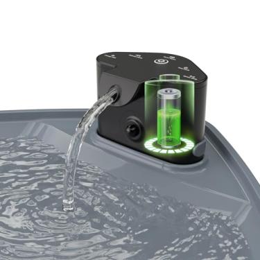 Imagem de Kenida Fonte de água para cães operada por bateria - Substituição para tigela de água sem fio para fonte de água para cães