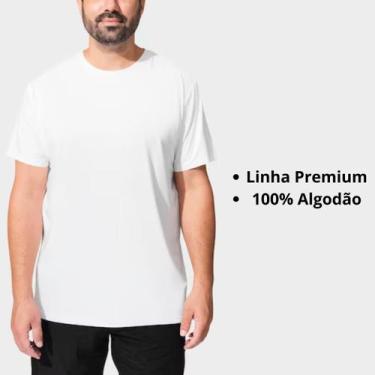 Imagem de Camiseta Lisa Básica unissex linha premium 100 por cento algodao - SEN