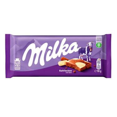 Imagem de Chocolate ao Leite e Branco Happy Cows Milka  90g