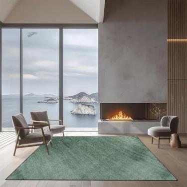 Imagem de Tapete abstrato simples de cor sólida para sala de estar, decoração moderna para casa, varanda, mesas de centro, tapetes para quarto (180 x 280 cm, 71 x 110 pol./Flanela-8)