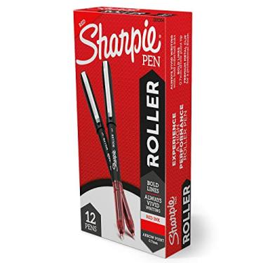 Imagem de Caneta Sharpie Roller 0.7 Vermelho caixa com 12 Un