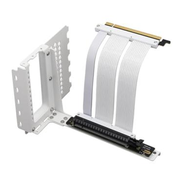 Imagem de Formulamod Kit de montagem de GPU vertical, cabo Riser PCIe 5.0 x16 90 graus com suporte vertical para GPU, cabo de extensão de placa gráfica Gen 5 15.0 cm, compatível com RTX4090, RTX5090,9070xt
