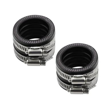 Imagem de Coletor de admissão de carburador de 35 mm, interface de carburador, coletor de tubo de entrada para KEIHIN universal OKO KOSO PWK ATV Scooter Dirt Bike Go Kart motocicleta (2 peças preta)