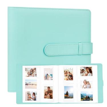 Imagem de Veicevol Álbum De Fotos 360 Pockets Para Câmera Fujifilm Instax Mini, Polaroid Photo, Capa Couro, 12/11/9/40/8/7 Evo Liplay Verde