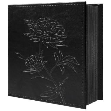 Imagem de Vienrose Álbum De Fotos 800 4×6, Capa Couro Vegano, Bolsos Verticais E Horizontais Para Grande Capacidade, Família, Casamento, Bebê, Aniversário (800 Preto)