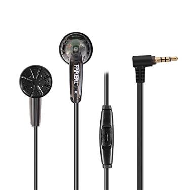 Imagem de FAAEAL Fones de ouvido intra-auriculares Iris Ancestor, fones de ouvido com fio super graves de 3,5 mm, sem/com microfone HD, som equilibrado, 32 ohm, cabeça plana para smartphones (com microfone