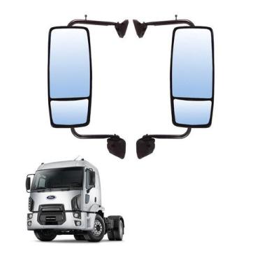 Imagem de Conjunto Retrovisor Completo Ford Cargo 2011 2012 Par LE LD - Globo