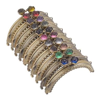 Imagem de Beebeecraft 10 peças 10 cores Kiss Lock Bolsa moldura metal bronze antigo fecho retrô alça em forma de arco embreagem para moedas, bolsa de mão faça você mesmo