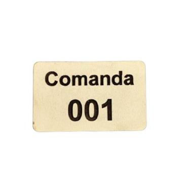 Imagem de Comanda Bar Restaurante Ecologicas Com 20 Em Mdf 3Mm Branco - Trovarel