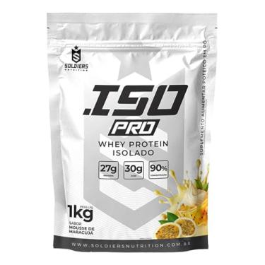 Imagem de ISO PRO Whey Protein Isolado 1kg - Soldiers Nutrition Sabor: Mousse de Maracujá