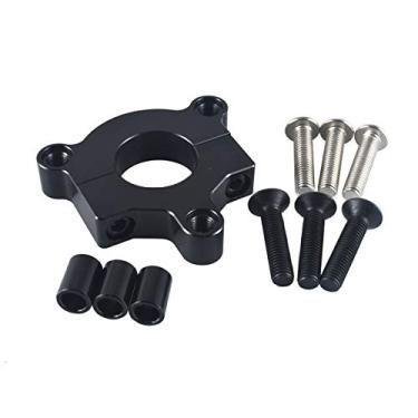 Imagem de JRL Adaptador CNC preto de 38 mm de corrente Hub 415 de 3,8 cm, compatível com bicicleta motorizada 49cc 50cc 66cc 80cc 2 tempos