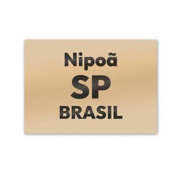 Imagem de Imã de Geladeira Nipoã São Paulo MDF 8cm x 5cm para Viagem
