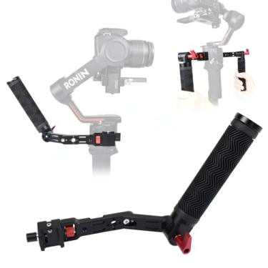 Imagem de Akeipho Alça ajustável NATO para DJI Ronin RSC2 / RS3 / RS3 Mini, extensão de punho cardan com suporte de sapata fria orifícios de 1/10.2 cm 3/20.3 cm para luz de vídeo, microfone, monitor