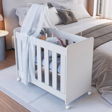 Imagem de Berço Evolutivo 4 em 1 com Colchão Branco - Completa Móveis