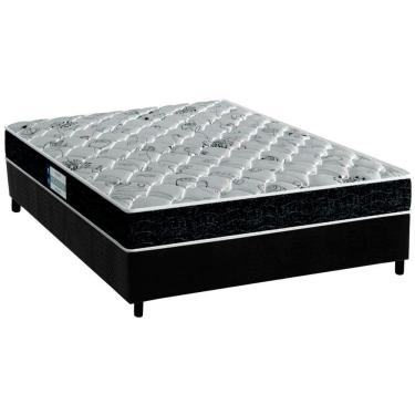 Imagem de Cama Box Casal: Colchão D45 Probel /EP ProDormir Advanced Tech2000+Base CRC Suede Preto(138x188)