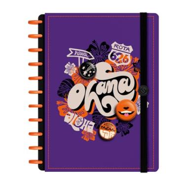 Imagem de Caderno de Disco Inteligente Iscool G+ Ohana Roxo 140Fls