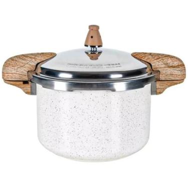 Imagem de Panela Pressão 2 alças com Indução Vanilla 5,4L Brinox