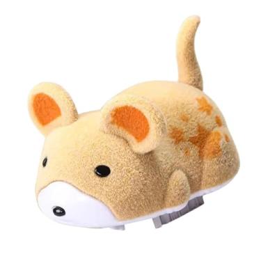 Imagem de Ｂｅｓｇａ Brinquedo elétrico para gatos hamster que faz barulho e se move, presente portátil com som, brinquedo interativo engraçado para gatos, para brincar e, Amarelo