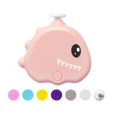 Imagem de Cat and Dog Nail Grinder,USB Rechargeable Electric Pet Nail Clipper Trimmer,Painless Paws crescendo 3 velocidades,Ferramenta de suavizamento do crescimento de patas de animais (Pink)