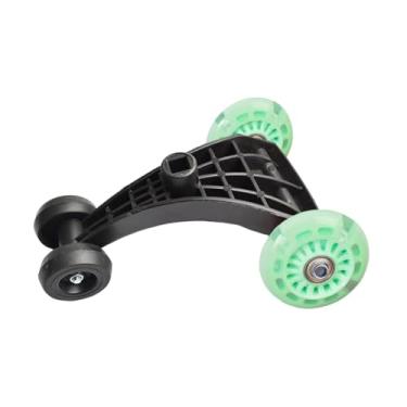 Imagem de simhoa Tripé para carro giratório infantil, rodas triangulares, componentes com furo quadrado, roda de balanço para bebê, brinquedo de passeio, acessório de, Verde