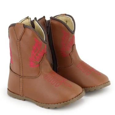 Imagem de Botinha Texana Infantil Sapatinho Bebê Country Macio Confortável Antid