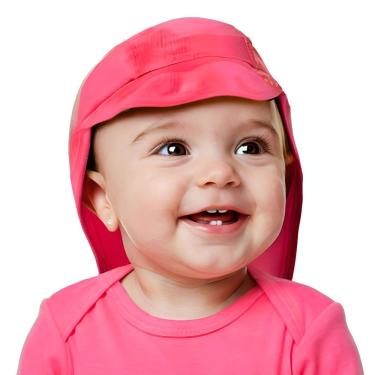 Imagem de Boné Praia Bebê Proteção UV Pink Neon Up Baby