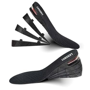 Imagem de Palmilha de aumento de altura, salto de 4 camadas com kits de elevador de almofada de ar (um par) para homens e mulheres Palmilhas mais altas de 3 a 9 cm de altura variável