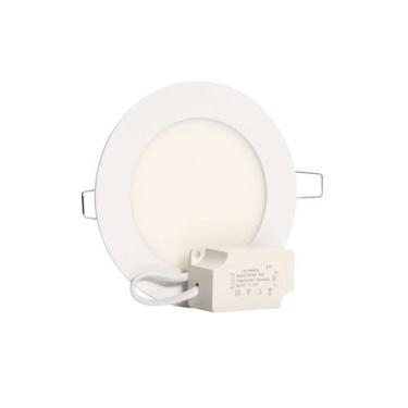 Imagem de Plafon Led 6w Quente Redondo Embutir - Margirius, branco