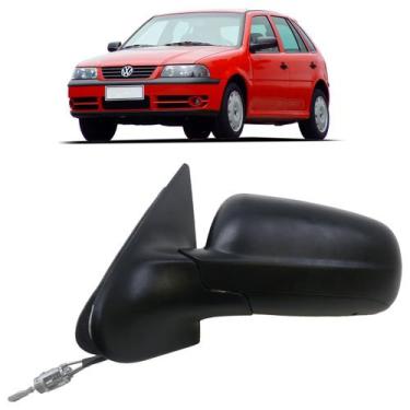 Imagem de Retrovisor Gol G3 4 Portas 1999 2000 2001 2002 2003 2004 Preto Acabame
