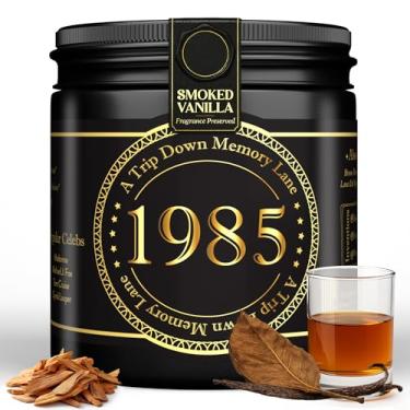 Imagem de Vela de Ano de Nascimento - Presentes de aniversário de 1985 para homens - Vela de soja Presentes de 40º aniversário para ele, 40º presentes para homens - Aroma de baunilha francesa, frasco