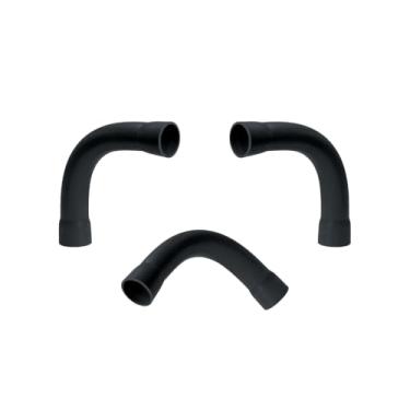 Imagem de KIT 3Un Curva PVC Antichamas C/Bolsa P/Condulete 90º 1/2pol (Preto)