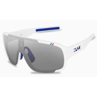 Imagem de Óculos de Sol Fotocromático para Ciclismo, Polarizado, UV400, Acetato, 15,2 cm x 5,8 cm, Branco (Branco)