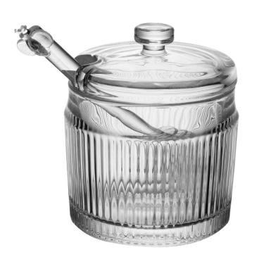 Imagem de Meleira com Pegador e Tampa de Vidro Lines 10 x 7,5 cm Wolff