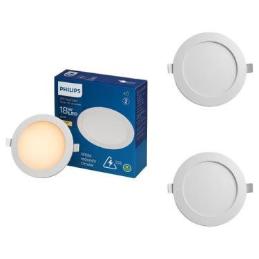Imagem de 3 Luminária Plafon Led 18w Embutir 3000k Quente Bivolt Red - Philips, 