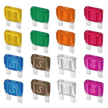 Imagem de Gebildet 16 peças de fusíveis de lâmina Maxi APX fusíveis de substituição 20A, 30A, 40A, 50A, 60A, 70A, 80A, 100A para carros, caminhões, trailers, barcos, veículos automotivos, campistas, SUV