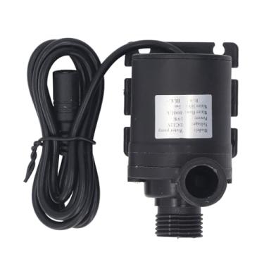 Imagem de Bomba de água submersível silencioso alto elevador 5M 200GPH 800L/H fluxo controle DC12V para fonte hidroponia lagoa aquário ABS Material 20mm entra saí