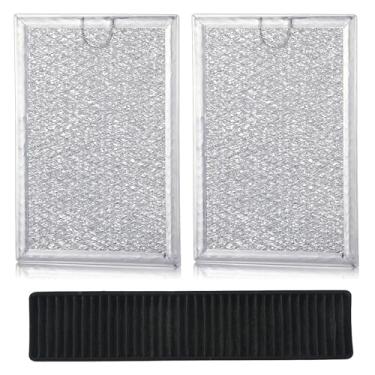 Imagem de Otoolling Conjunto de 3 filtros de graxa e filtros de carvão para combo de substituição de filtro de micro-ondas – Compatível com LG LMV2031ST, LMV2031BD, LMHM2237ST, LMH2235ST e mais (5230W1A012B e