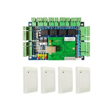 Imagem de 4 Doors Access Control Board Access Control Panel+4 RFID Readers+Free Software