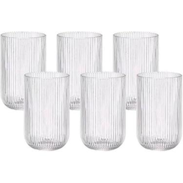 Imagem de Conj. 6 Copos Altos de Vidro Canelado Versalhes 420ml-Lehavi