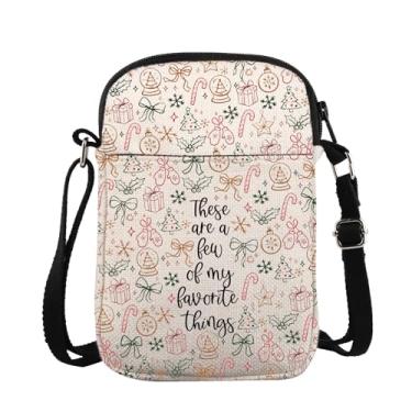 Imagem de ZJXHPO Bolsa tiracolo Christmas Things These Are A Few Of My Favorite Things, bolsa de ombro Merry Christmas, Christmas Thing Cb, Tendência