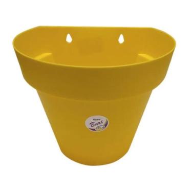 Imagem de Kit 3 a 5 Vasos para plantas arandela parede meia lua flores jardim ve