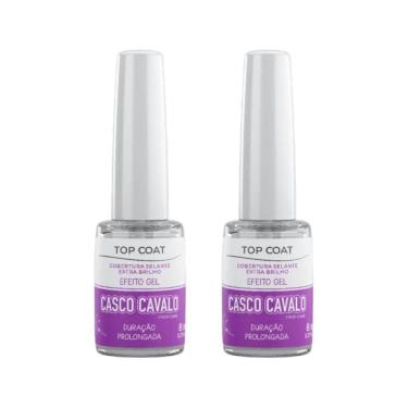 Imagem de Casco De Cavalo Trop Care Efeito Gel Top Coat 8Ml -Kit C/2Un